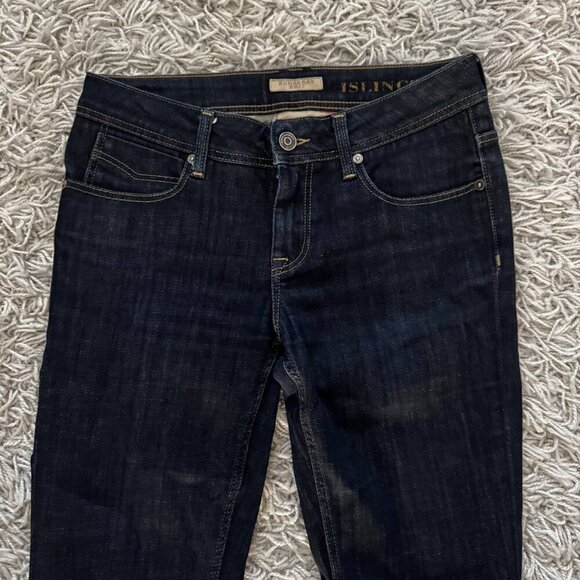 BURBERRY Women’s Classic Bootcut Jeans – Dark Blue – Size 25-26 - Picture 7 of 8